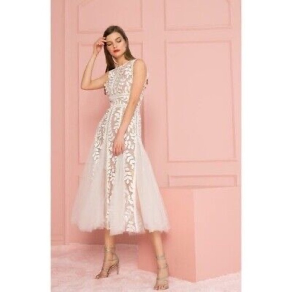 Bronx and Banco White Lace Midi Dress - Picture 4 of 13